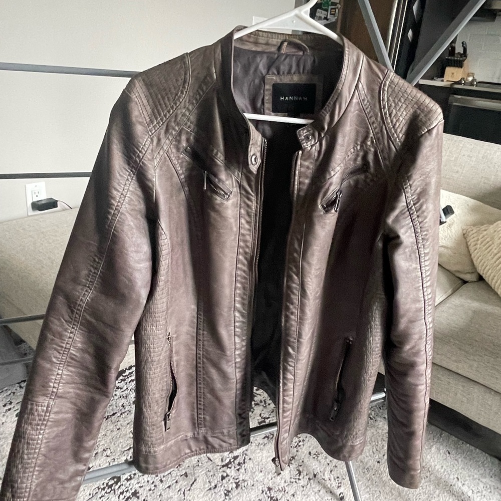 Faux leather jacket